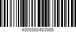 Código de barras (EAN, GTIN, SKU, ISBN): '4005900493996'