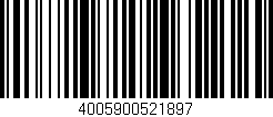 Código de barras (EAN, GTIN, SKU, ISBN): '4005900521897'
