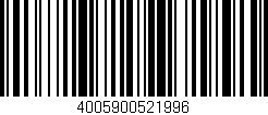 Código de barras (EAN, GTIN, SKU, ISBN): '4005900521996'