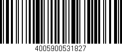 Código de barras (EAN, GTIN, SKU, ISBN): '4005900531827'