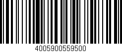 Código de barras (EAN, GTIN, SKU, ISBN): '4005900559500'