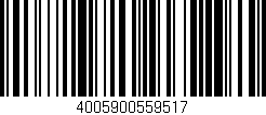 Código de barras (EAN, GTIN, SKU, ISBN): '4005900559517'