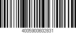 Código de barras (EAN, GTIN, SKU, ISBN): '4005900602831'