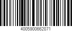Código de barras (EAN, GTIN, SKU, ISBN): '4005900662071'