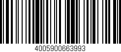 Código de barras (EAN, GTIN, SKU, ISBN): '4005900663993'