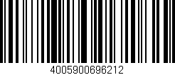Código de barras (EAN, GTIN, SKU, ISBN): '4005900696212'