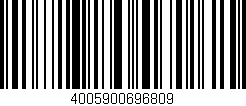 Código de barras (EAN, GTIN, SKU, ISBN): '4005900696809'