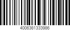 Código de barras (EAN, GTIN, SKU, ISBN): '4006381333986'