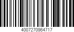 Código de barras (EAN, GTIN, SKU, ISBN): '4007270964717'