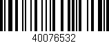 Código de barras (EAN, GTIN, SKU, ISBN): '40076532'
