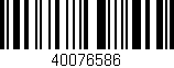 Código de barras (EAN, GTIN, SKU, ISBN): '40076586'