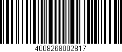 Código de barras (EAN, GTIN, SKU, ISBN): '4008268002817'