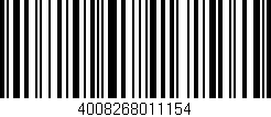 Código de barras (EAN, GTIN, SKU, ISBN): '4008268011154'