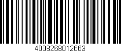Código de barras (EAN, GTIN, SKU, ISBN): '4008268012663'