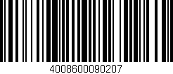 Código de barras (EAN, GTIN, SKU, ISBN): '4008600090207'