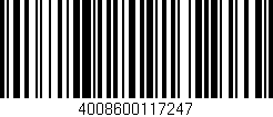 Código de barras (EAN, GTIN, SKU, ISBN): '4008600117247'