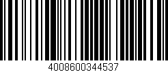 Código de barras (EAN, GTIN, SKU, ISBN): '4008600344537'