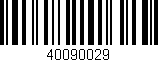 Código de barras (EAN, GTIN, SKU, ISBN): '40090029'