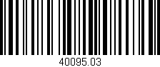 Código de barras (EAN, GTIN, SKU, ISBN): '40095.03'