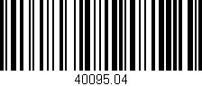 Código de barras (EAN, GTIN, SKU, ISBN): '40095.04'