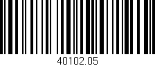 Código de barras (EAN, GTIN, SKU, ISBN): '40102.05'
