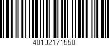 Código de barras (EAN, GTIN, SKU, ISBN): '40102171550'