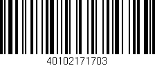 Código de barras (EAN, GTIN, SKU, ISBN): '40102171703'