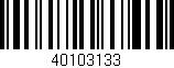 Código de barras (EAN, GTIN, SKU, ISBN): '40103133'