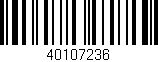 Código de barras (EAN, GTIN, SKU, ISBN): '40107236'