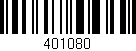 Código de barras (EAN, GTIN, SKU, ISBN): '401080'