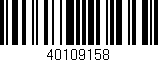 Código de barras (EAN, GTIN, SKU, ISBN): '40109158'