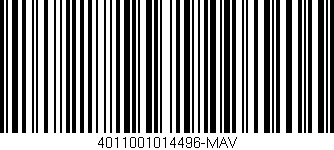 Código de barras (EAN, GTIN, SKU, ISBN): '4011001014496-MAV'