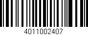 Código de barras (EAN, GTIN, SKU, ISBN): '4011002407'