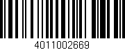 Código de barras (EAN, GTIN, SKU, ISBN): '4011002669'