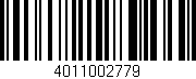 Código de barras (EAN, GTIN, SKU, ISBN): '4011002779'