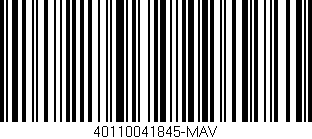 Código de barras (EAN, GTIN, SKU, ISBN): '40110041845-MAV'