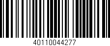 Código de barras (EAN, GTIN, SKU, ISBN): '40110044277'