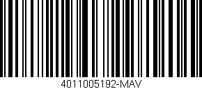 Código de barras (EAN, GTIN, SKU, ISBN): '4011005192-MAV'