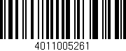Código de barras (EAN, GTIN, SKU, ISBN): '4011005261'