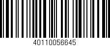 Código de barras (EAN, GTIN, SKU, ISBN): '40110056645'