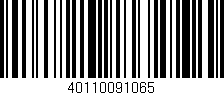 Código de barras (EAN, GTIN, SKU, ISBN): '40110091065'