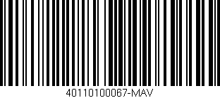 Código de barras (EAN, GTIN, SKU, ISBN): '40110100067-MAV'