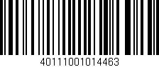 Código de barras (EAN, GTIN, SKU, ISBN): '40111001014463'