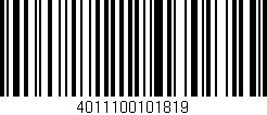 Código de barras (EAN, GTIN, SKU, ISBN): '4011100101819'
