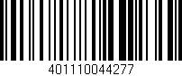 Código de barras (EAN, GTIN, SKU, ISBN): '401110044277'