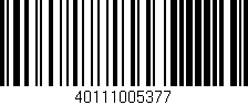 Código de barras (EAN, GTIN, SKU, ISBN): '40111005377'