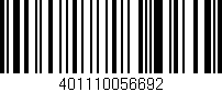 Código de barras (EAN, GTIN, SKU, ISBN): '401110056692'