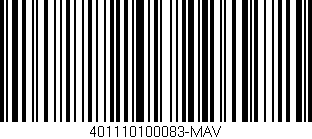 Código de barras (EAN, GTIN, SKU, ISBN): '401110100083-MAV'