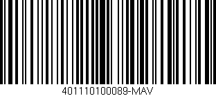 Código de barras (EAN, GTIN, SKU, ISBN): '401110100089-MAV'