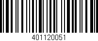 Código de barras (EAN, GTIN, SKU, ISBN): '401120051'